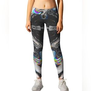 Marbled leggings by  Society 6 Size SMALL